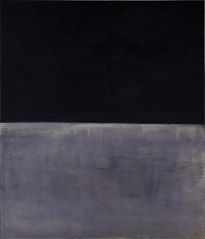 Untitled Black on Gray painting - Mark Rothko Untitled Black on Gray art painting